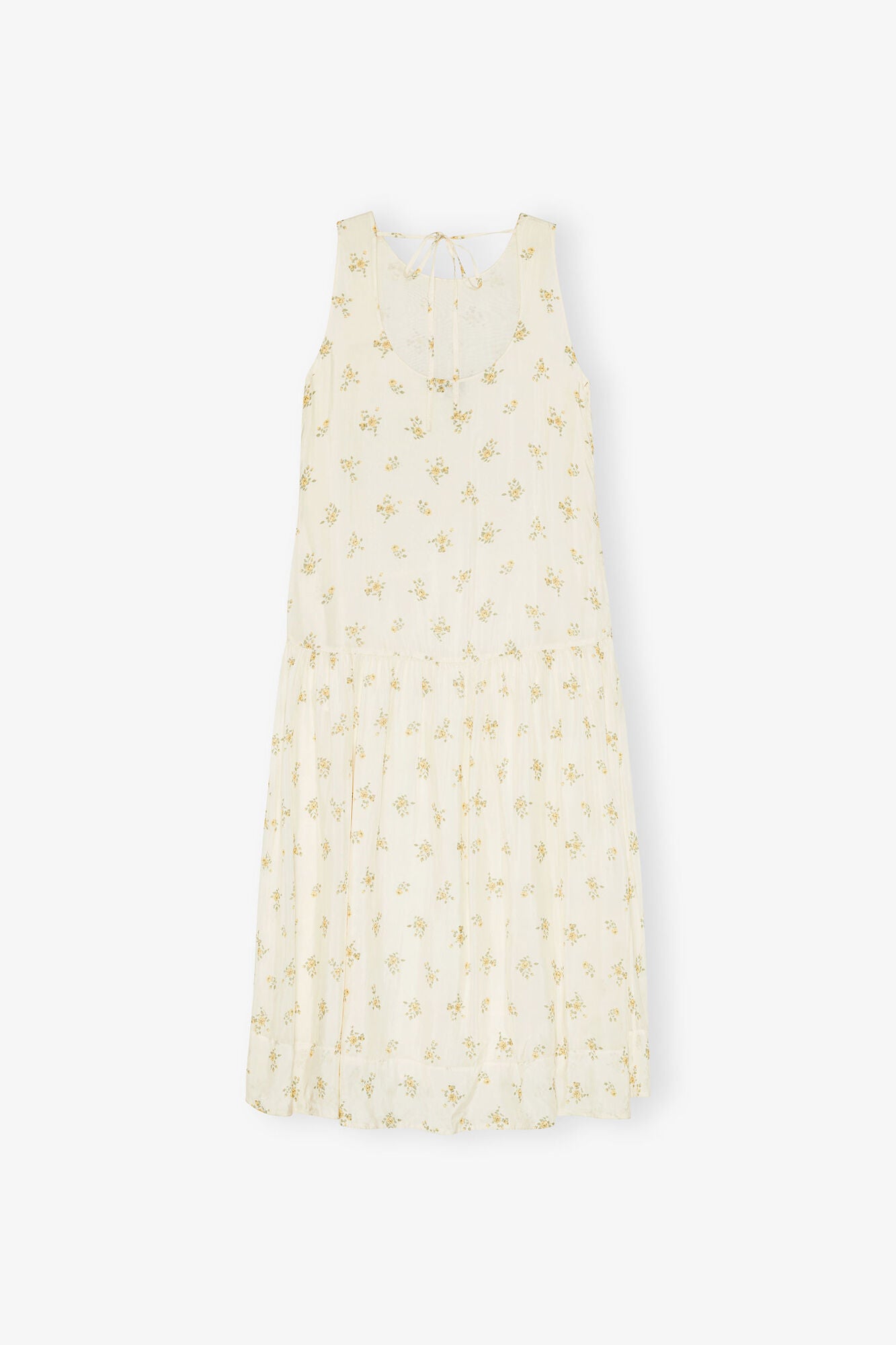 GANNI New White Floral Dress