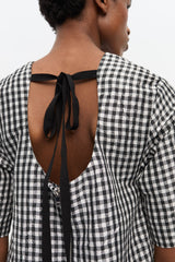 GANNI us Crinkled Check Mini Dress