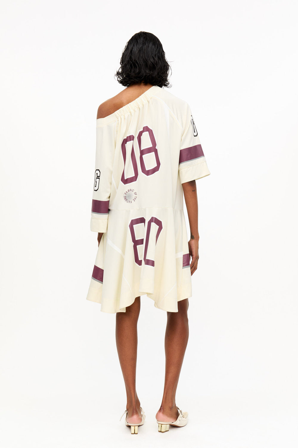 GANNI For Sale Ivory GANNI League Oversized Mini Dress