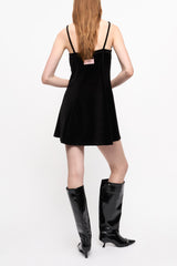 GANNI Hot Sale Velour Mini Dress