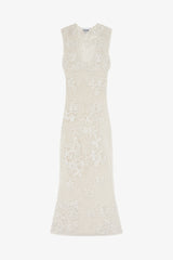 GANNI Sale Long Dress in Cotton Crochet