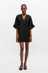 GANNI For Sale Black Mini Ruffle Dress