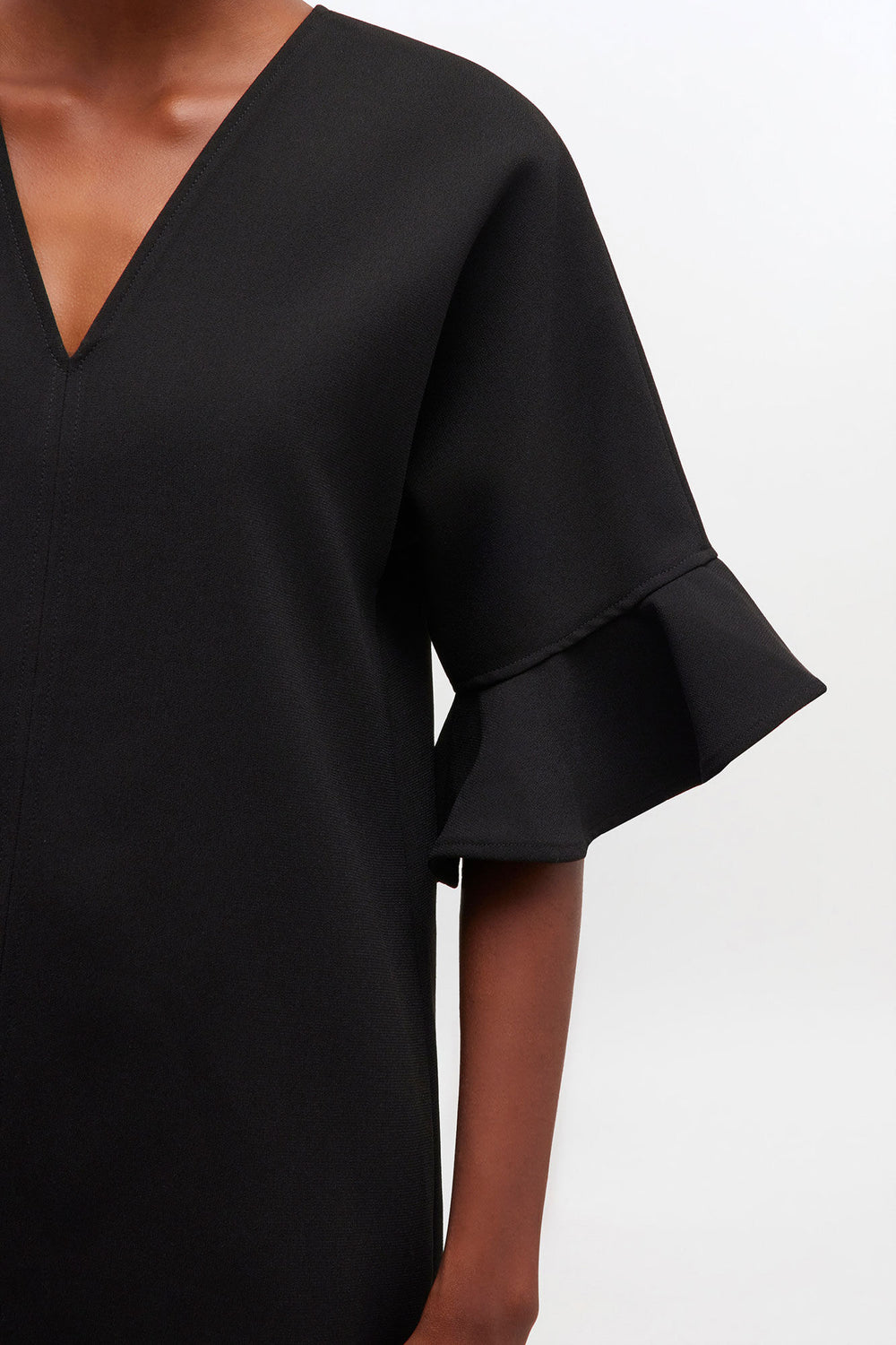 GANNI For Sale Black Mini Ruffle Dress
