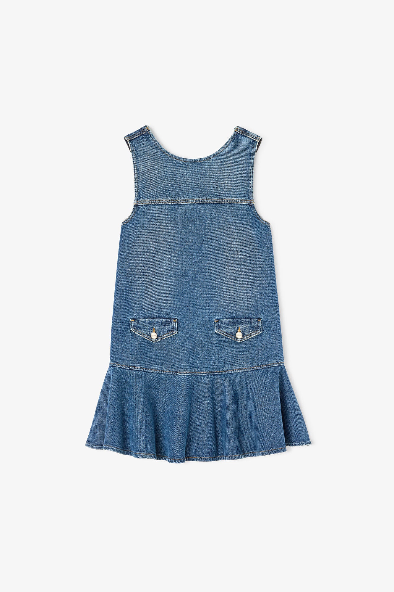GANNI Online Light Denim Mini Dress