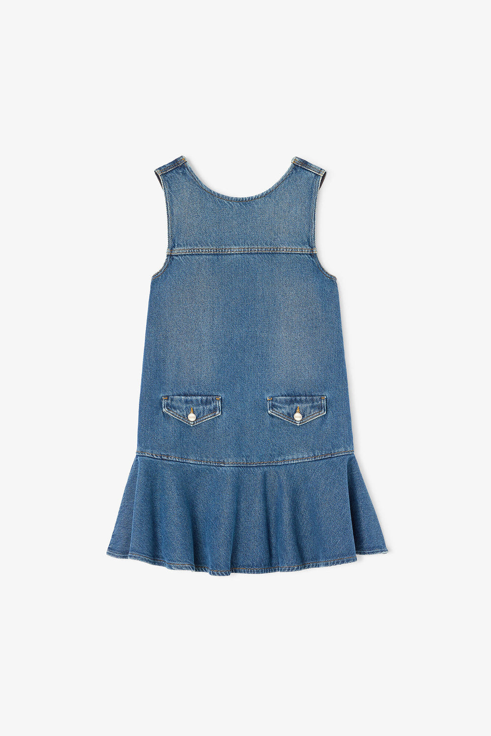 GANNI Online Light Denim Mini Dress