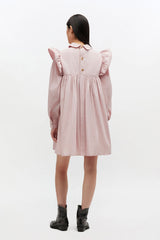 GANNI Discount Pink Mini Shirt Dress