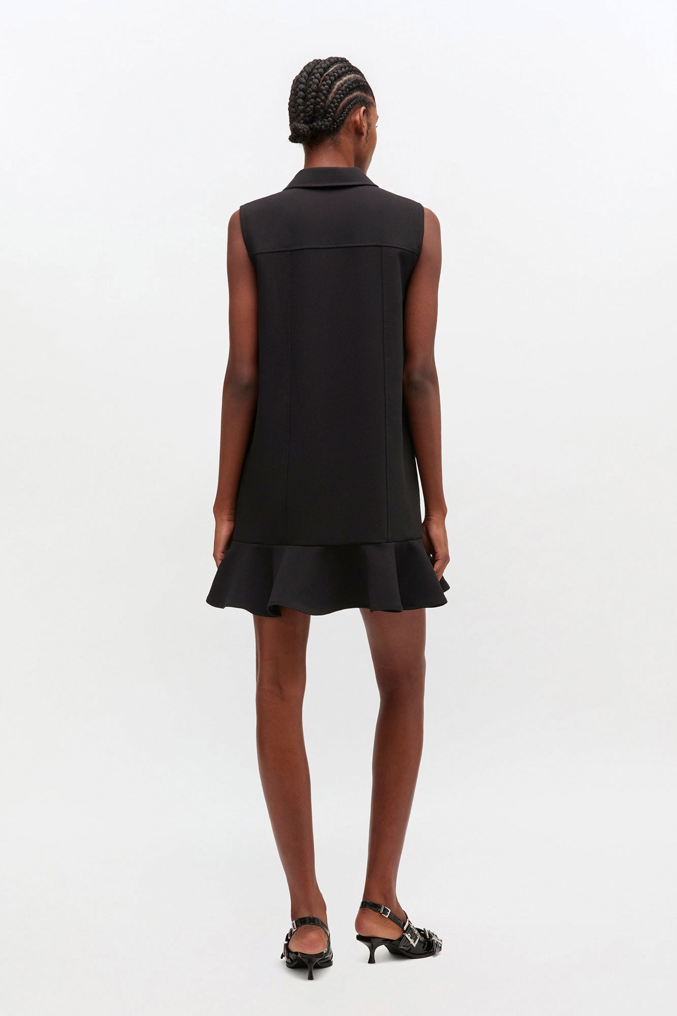 GANNI On Sale Black Twill Suiting Mini Dress