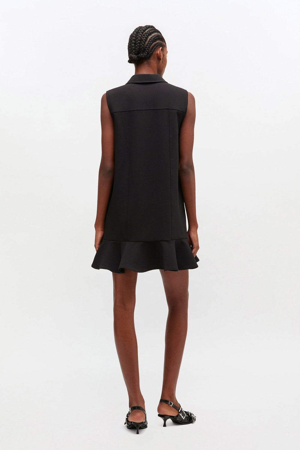 GANNI On Sale Black Twill Suiting Mini Dress
