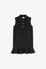 GANNI On Sale Black Twill Suiting Mini Dress