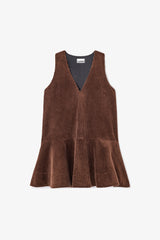GANNI Sale Brown Corduroy Mini Dress