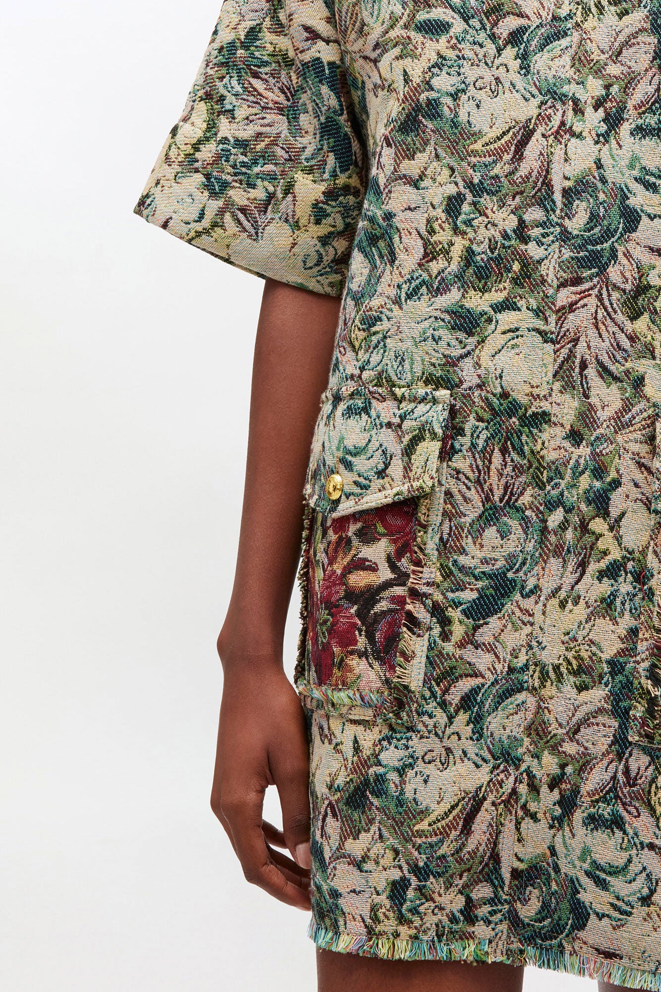 GANNI On Sale Tapestry Kimono Dress