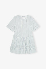 GANNI Hot Sale Striped Organic Cotton Mini Dress