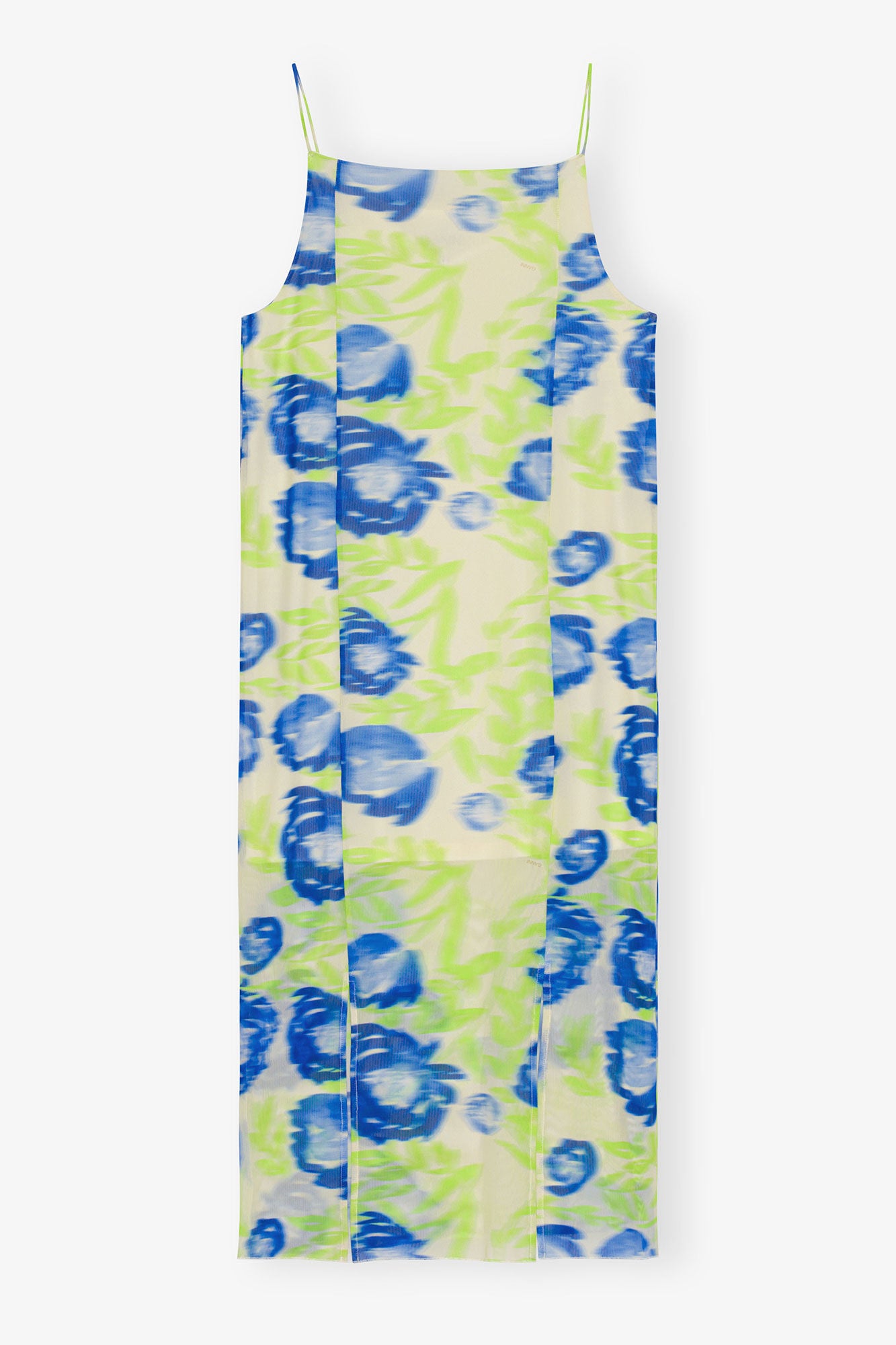 GANNI us Printed Mesh Slip Dress
