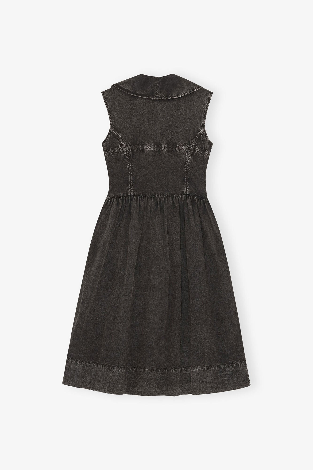 GANNI Discount Dress in Black Cotton