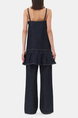 GANNI Sale Denim Strap Mini Dress