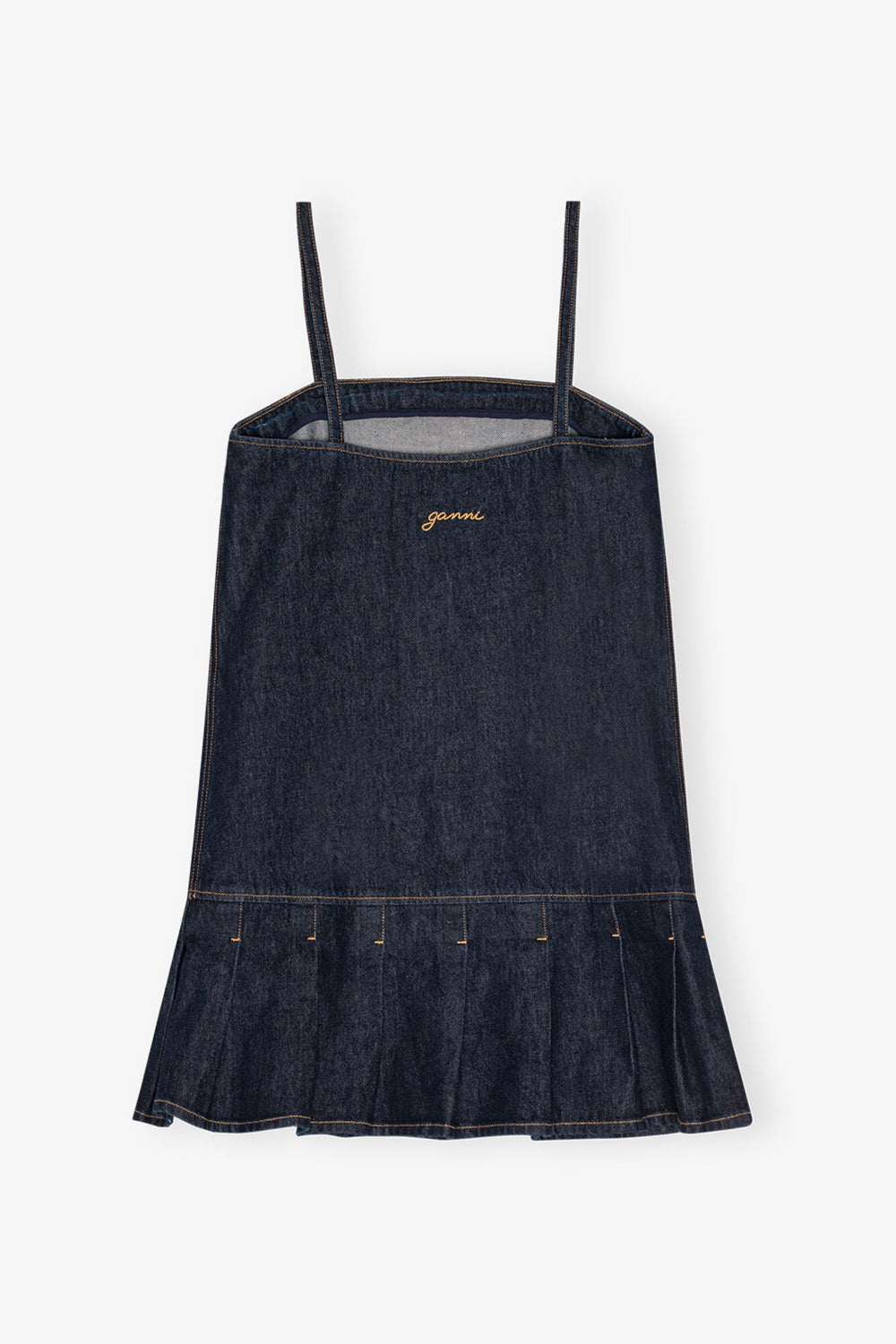 GANNI Sale Denim Strap Mini Dress