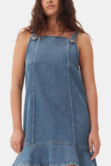 GANNI For Sale Blue Denim Mini Dress