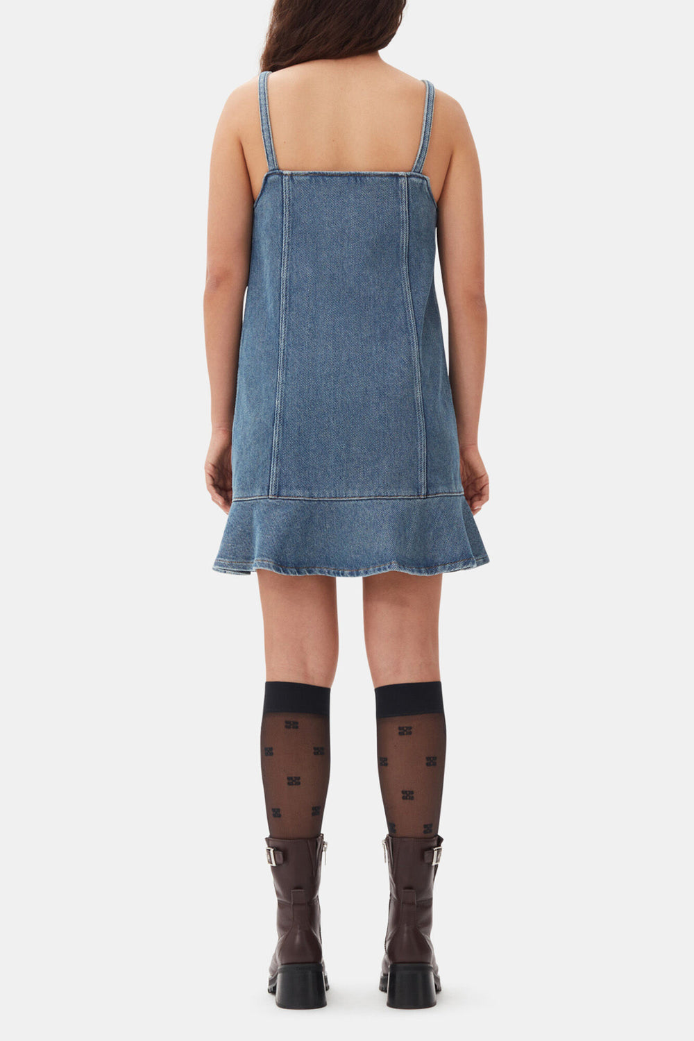 GANNI For Sale Blue Denim Mini Dress