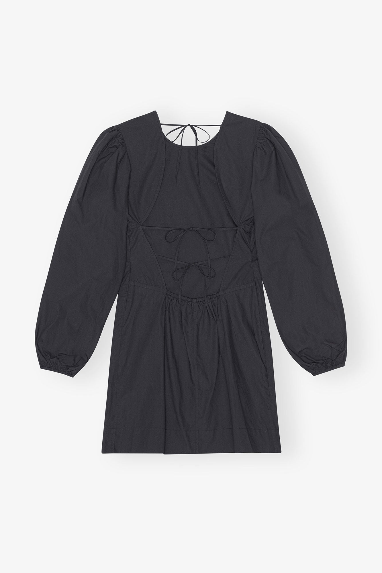 GANNI For Sale Cotton Poplin Open Back Mini Dress