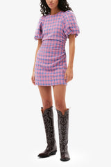 GANNI us Check Suiting Mini Dress
