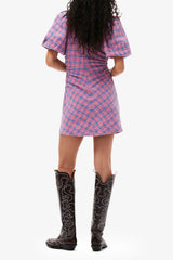 GANNI us Check Suiting Mini Dress