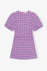 GANNI us Check Suiting Mini Dress