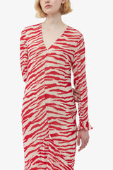 GANNI Online Printed Light Georgette Maxi Dress