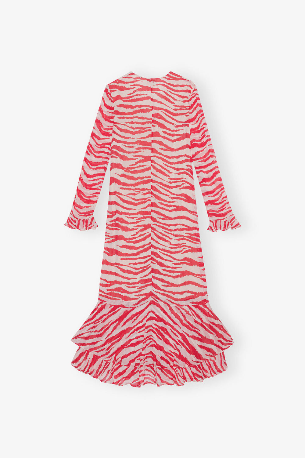 GANNI Online Printed Light Georgette Maxi Dress