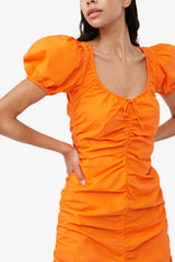 GANNI On Sale Cotton Poplin Mini Dress
