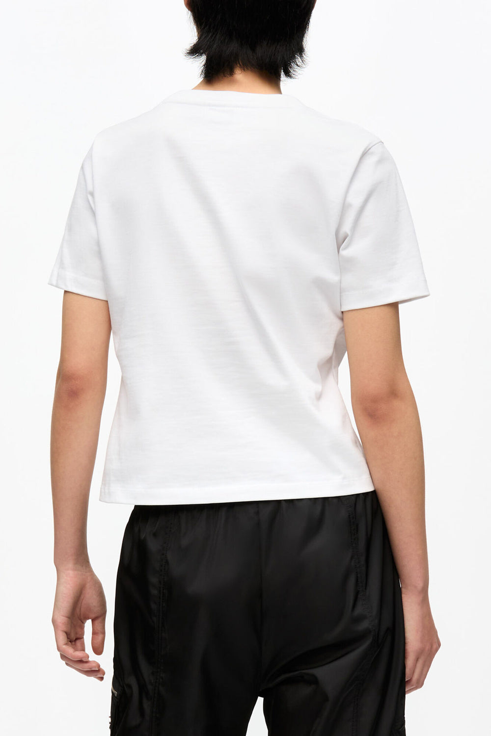 GANNI us White Cropped Heart T-shirt