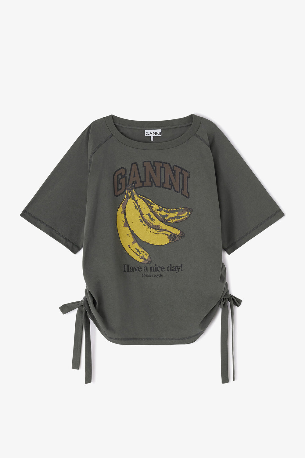 GANNI us Grey Banana T-shirt