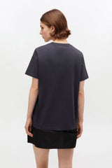 GANNI Sale Black Rose T-shirt