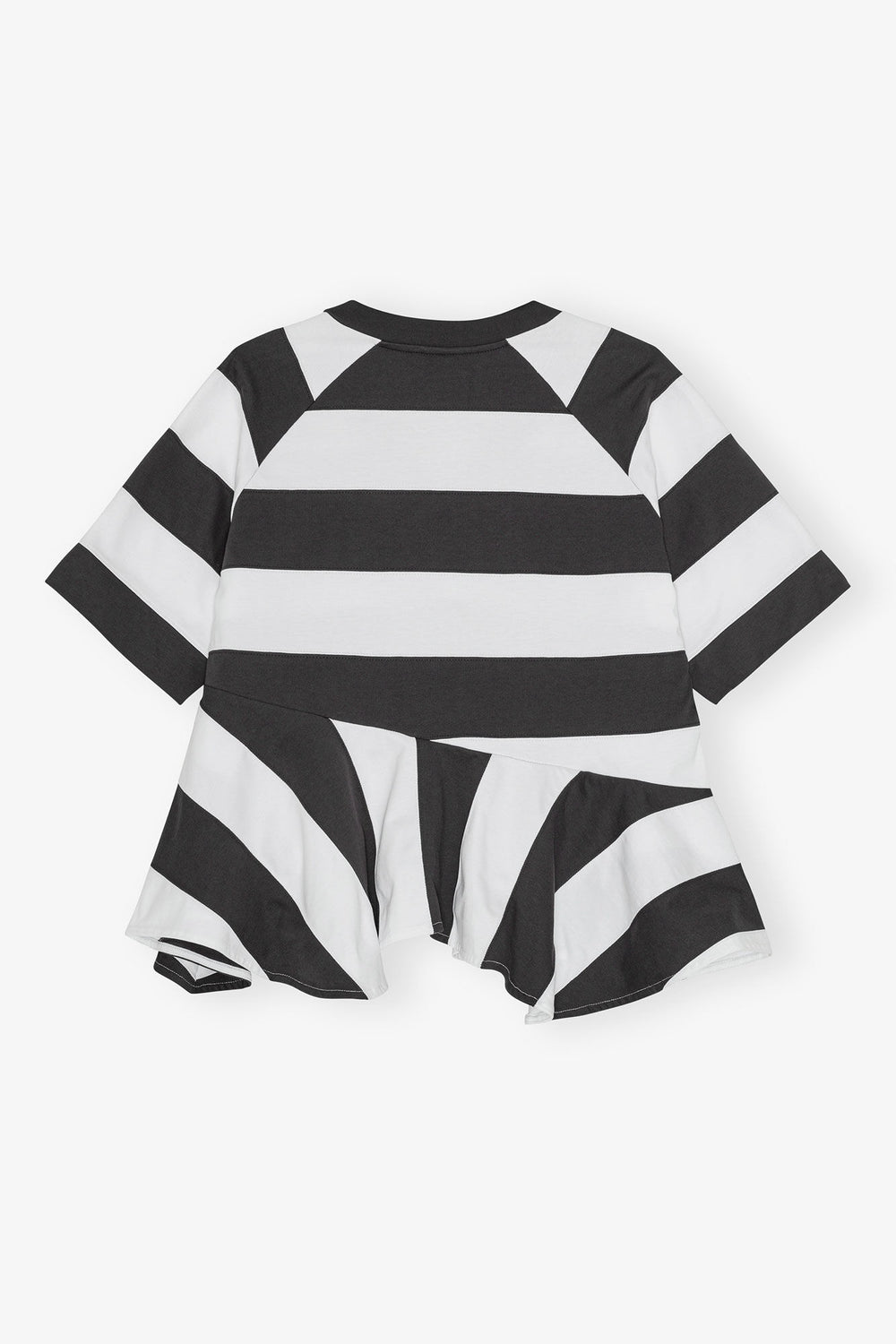 GANNI On Sale T-shirt in Heavy Cotton with Stripes