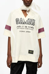GANNI For Sale Ivory GANNI League Oversized T-shirt