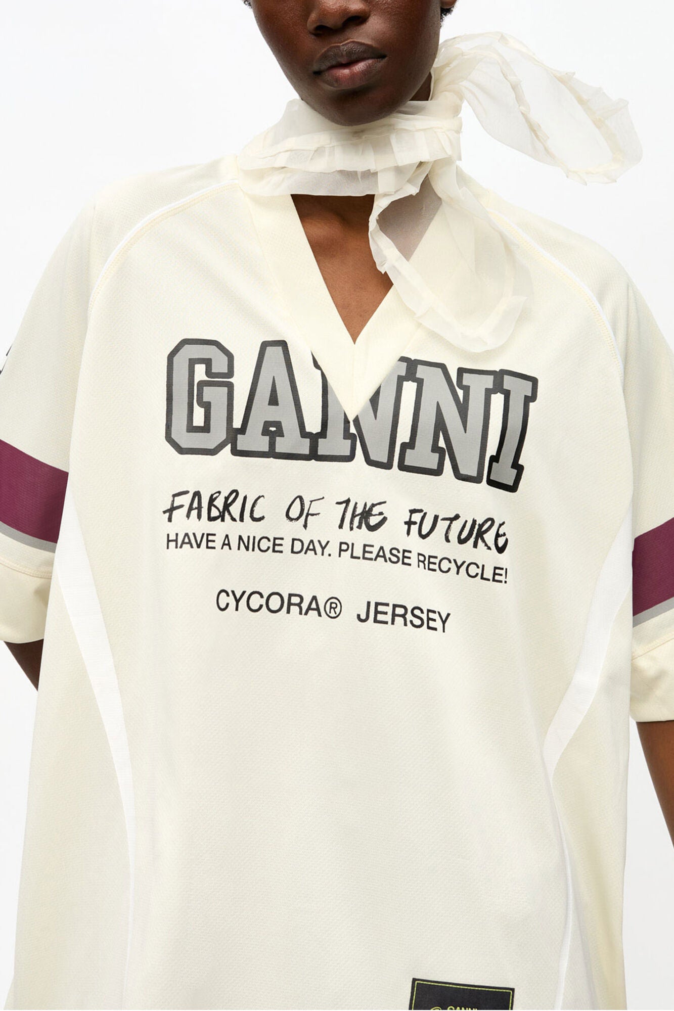GANNI For Sale Ivory GANNI League Oversized T-shirt