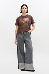 GANNI Outlet Vintage Wash T-shirt