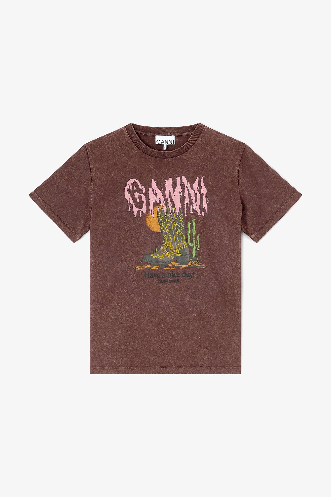 GANNI Outlet Vintage Wash T-shirt