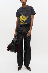 GANNI Outlet Black Banana Graphic T-shirt
