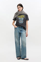 GANNI Hot Sale Vintage Wash T-shirt