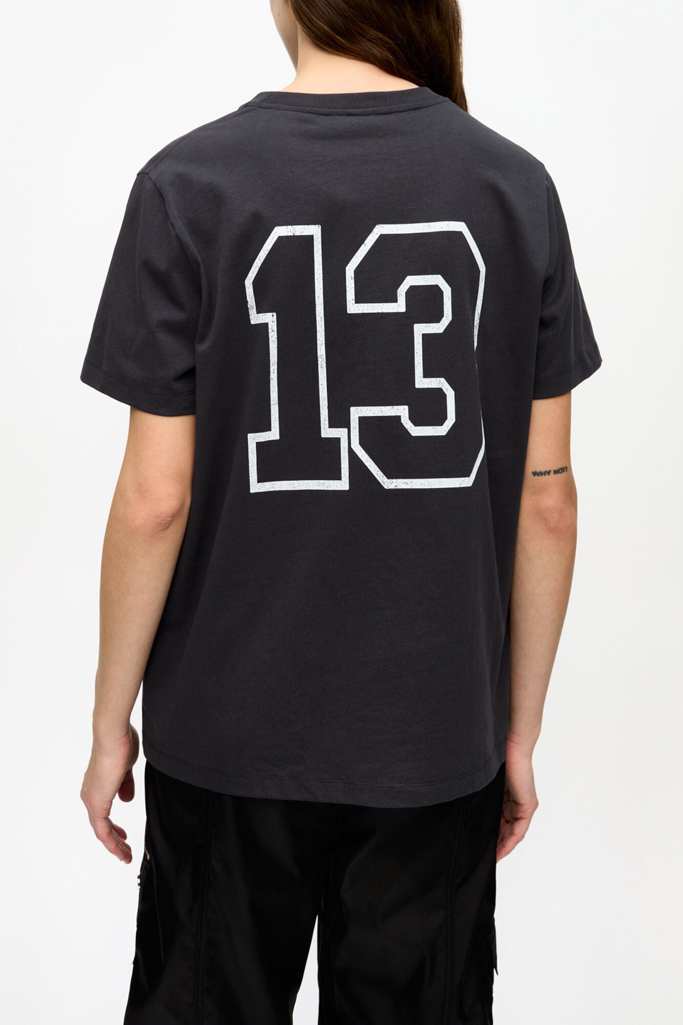 GANNI New Black Basic Cotton Witch Relaxed T-shirt