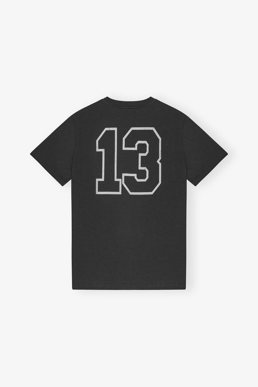 GANNI New Black Basic Cotton Witch Relaxed T-shirt