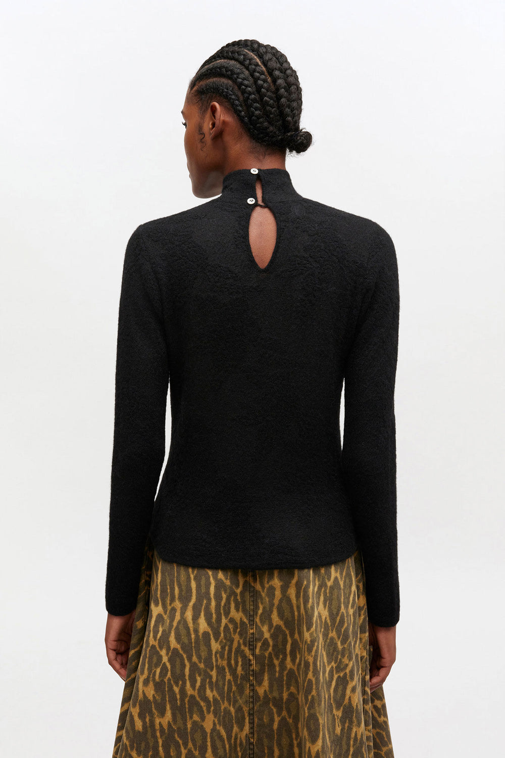 GANNI Outlet Sheer Turtleneck