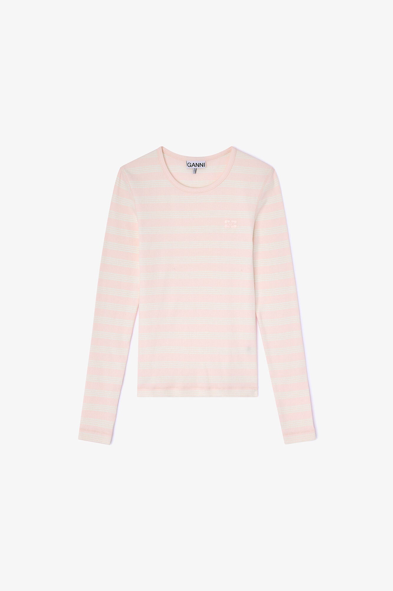 GANNI Hot Sale Stripe Rib Long-sleeve