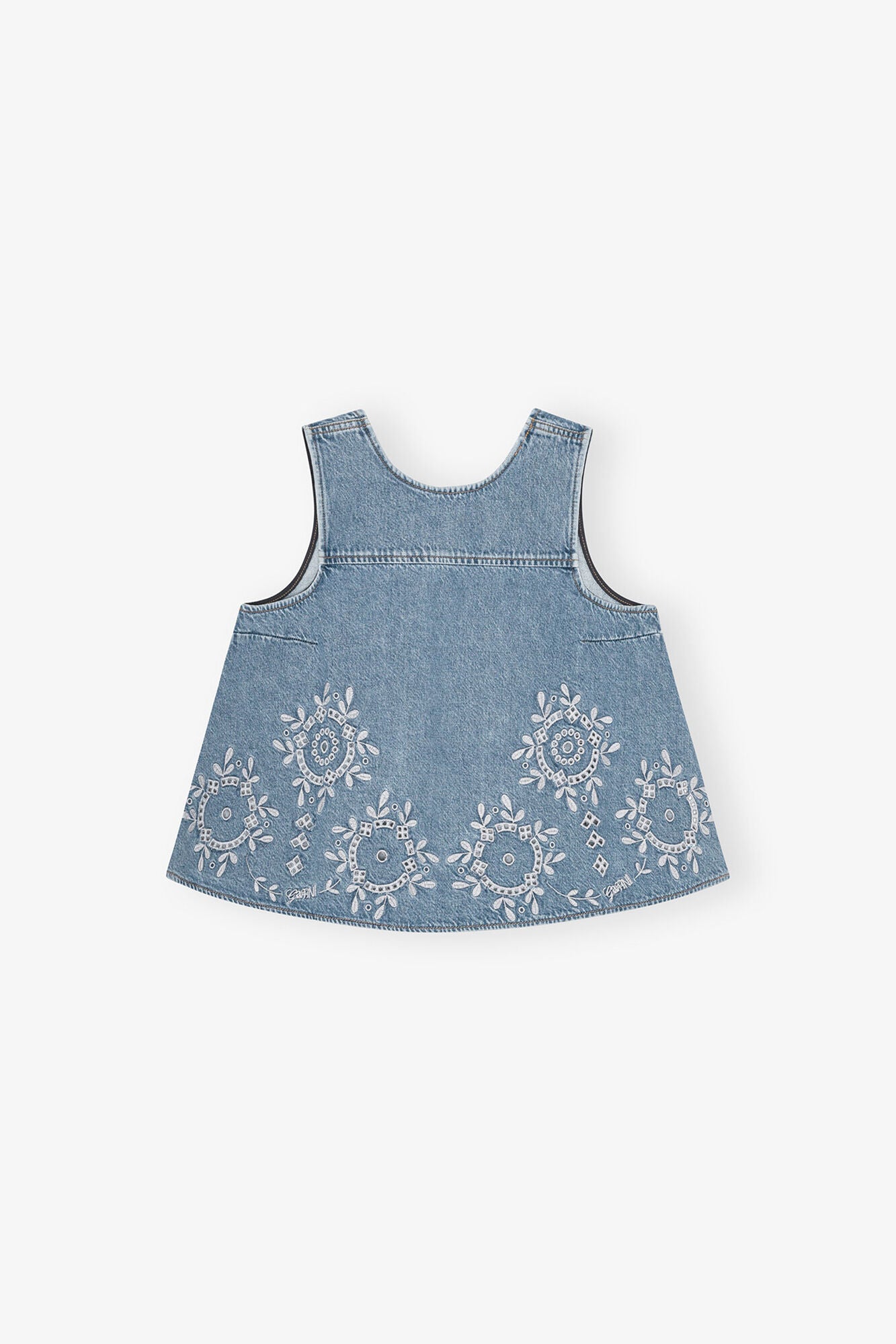 GANNI us Broderie Anglaise Top