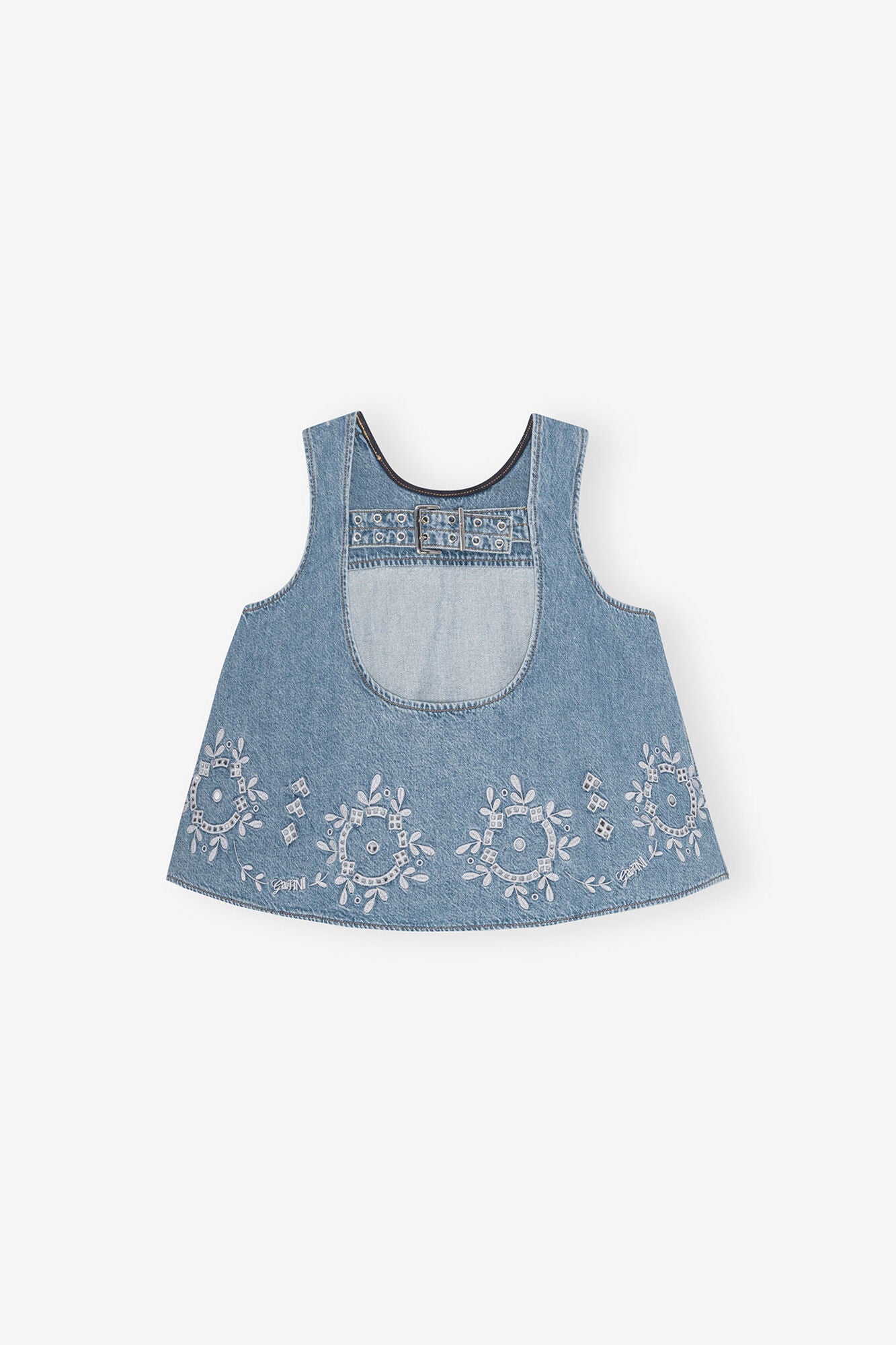 GANNI us Broderie Anglaise Top