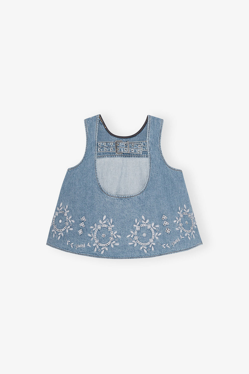 GANNI us Broderie Anglaise Top