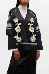 GANNI us Black League Long-sleeve