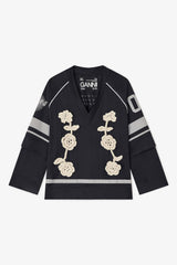 GANNI us Black League Long-sleeve