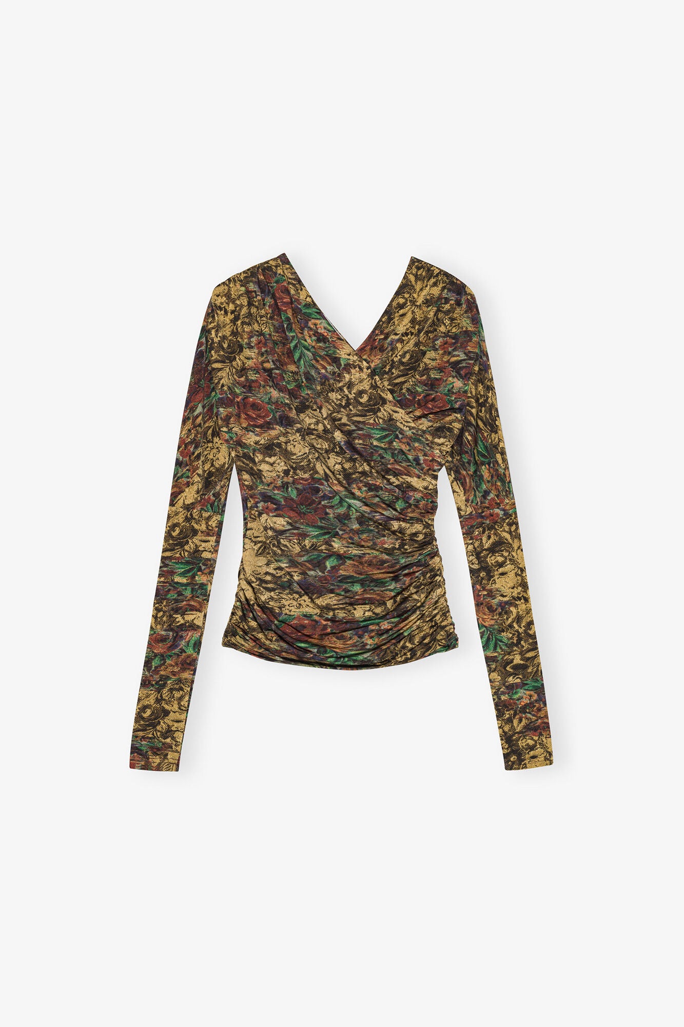 GANNI Online Top in Printed Jersey