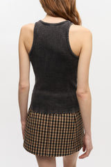 GANNI For Sale Black Washed Tank Top